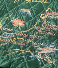 画像をギャラリービューアに読み込む, 【TAILOR TOYO/テーラー東洋】Mid 1950s Style Velveteen Souvenir Jacket “BLACK EAGLE” × “JAPAN MAP”