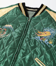 画像をギャラリービューアに読み込む, 【TAILOR TOYO/テーラー東洋】Mid 1950s Style Velveteen Souvenir Jacket “BLACK EAGLE” × “JAPAN MAP”