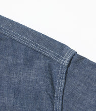 画像をギャラリービューアに読み込む, 【SUGAR CANE/シュガーケーン】CHAMBRAY WORK SHIRT with CHAIN EMBROIDERED
