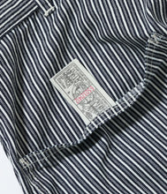 画像をギャラリービューアに読み込む, 【SUGAR CANE/シュガーケーン】FICTION ROMANCE 6oz. INDIGO STRIPE DOUBLE KNEE SHORTS