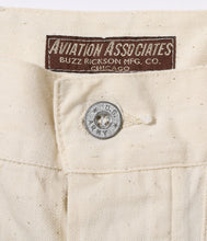 画像をギャラリービューアに読み込む, 【BUZZ RICKSON'S/バズリクソンズ】AVIATION ASSOCIATES TROUSERS, WORKING, WHITE TWILL