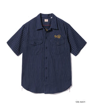 画像をギャラリービューアに読み込む, 【SUGAR CANE/シュガーケーン】COKE STRIPE WORK SHIRT with EMBROIDERED