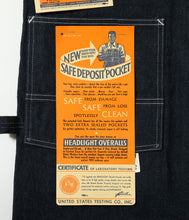 画像をギャラリービューアに読み込む, 【HEADLIGHT/ヘッドライト】11oz. BLUE DENIM LOW BACK OVERALLS
