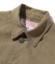 画像をギャラリービューアに読み込む, 【SUGAR CANE/シュガーケーン】 FICTION ROMANCE 10oz. KHAKI DUCK WORK COAT