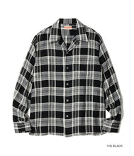 画像をギャラリービューアに読み込む, 【SUGAR CANE/シュガーケーン】RAYON DOBBY CHECK OPEN SHIRT
