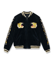 画像をギャラリービューアに読み込む, 【TAILOR TOYO/テーラー東洋】Mid 1950s Style Velveteen Souvenir Jacket “ROARING TIGER” × “JAPAN MAP”