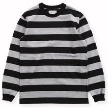 画像をギャラリービューアに読み込む, 【WESTRIDE/ウエストライド】HEAVY BORDER LONG TEE BLK/H.GRY