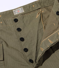 画像をギャラリービューアに読み込む, 【BUZZ RICKSON'S/バズリクソンズ】U.S. MARINE CORPS M-1944 HERRINGBONE PANTS SHORT LENGTH