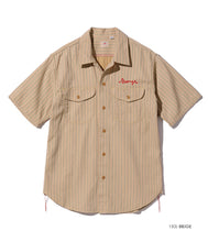 画像をギャラリービューアに読み込む, 【SUGAR CANE/シュガーケーン】COKE STRIPE WORK SHIRT with EMBROIDERED
