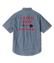 画像をギャラリービューアに読み込む, 【SUGAR CANE/シュガーケーン】CHAMBRAY WORK SHIRT with CHAIN EMBROIDERED