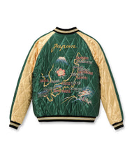 画像をギャラリービューアに読み込む, 【TAILOR TOYO/テーラー東洋】Mid 1950s Style Velveteen Souvenir Jacket “BLACK EAGLE” × “JAPAN MAP”