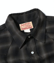 画像をギャラリービューアに読み込む, 【SUGAR CANE/シュガーケーン】OMBRE CHECK WESTERN SHIRT