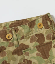 画像をギャラリービューアに読み込む, 【BUZZ RICKSON'S/バズリクソンズ】TROUSERS, HERRINGBONE TWILL CAMOUFLAGE SHORTS