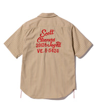 画像をギャラリービューアに読み込む, 【SUGAR CANE/シュガーケーン】COKE STRIPE WORK SHIRT with EMBROIDERED