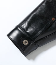 画像をギャラリービューアに読み込む, 【BUZZ RICKSON'S/バズリクソンズ】WILLIAM GIBSON COLLECTION BLACK LEATHER BLOUSE