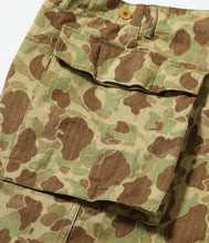 画像をギャラリービューアに読み込む, 【BUZZ RICKSON'S/バズリクソンズ】TROUSERS, HERRINGBONE TWILL CAMOUFLAGE SHORTS