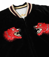 画像をギャラリービューアに読み込む, 【TAILOR TOYO/テーラー東洋】Mid 1950s Style Velveteen Souvenir Jacket “RED TIGER” × “LANDSCAPE”