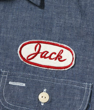 画像をギャラリービューアに読み込む, 【SUGAR CANE/シュガーケーン】CHAMBRAY WORK SHIRT with CHAIN EMBROIDERED