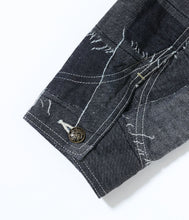 画像をギャラリービューアに読み込む, 【SUGAR CANE/シュガーケーン】FICTION ROMANCE 9.5oz. PATCHWORK DENIM WORK COAT