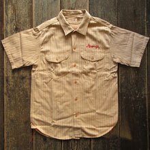 画像をギャラリービューアに読み込む, 【SUGAR CANE/シュガーケーン】COKE STRIPE WORK SHIRT with EMBROIDERED