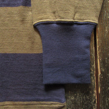 画像をギャラリービューアに読み込む, 【FREEWHEELERS/フリーホイーラーズ】“HORIZONTAL STRIPED” SET-IN LONG SLEEVE T-SHIRT OLD NAVY × GRAY KHAKI