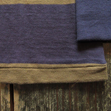 画像をギャラリービューアに読み込む, 【FREEWHEELERS/フリーホイーラーズ】“HORIZONTAL STRIPED” SET-IN LONG SLEEVE T-SHIRT OLD NAVY × GRAY KHAKI