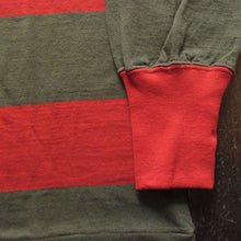 画像をギャラリービューアに読み込む, 【FREEWHEELERS/フリーホイーラーズ】“HORIZONTAL STRIPED” SET-IN LONG SLEEVE T-SHIRT CHILI RED × DARK OLIVE