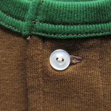 画像をギャラリービューアに読み込む, 【FREEWHEELERS/フリーホイーラーズ】“HENLEY NECKED” LONG SLEEVE SHIRT BROWN × TARF GREEN