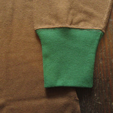 画像をギャラリービューアに読み込む, 【FREEWHEELERS/フリーホイーラーズ】“HENLEY NECKED” LONG SLEEVE SHIRT BROWN × TARF GREEN