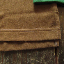 画像をギャラリービューアに読み込む, 【FREEWHEELERS/フリーホイーラーズ】“HENLEY NECKED” LONG SLEEVE SHIRT BROWN × TARF GREEN