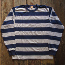 画像をギャラリービューアに読み込む, 【WHITESVILLE/ホワイツビル】30/2 BORDER T-SHIRT NAVYxGRAY