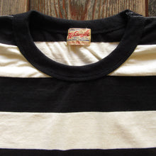 画像をギャラリービューアに読み込む, 【WHITESVILLE/ホワイツビル】30/2 BORDER T-SHIRT BLACKxOFF