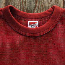 画像をギャラリービューアに読み込む, 【FREEWHEELERS/フリーホイーラーズ】“CREW NECKED THERMAL” LONG SLEEVE SHIRT INDIAN RED