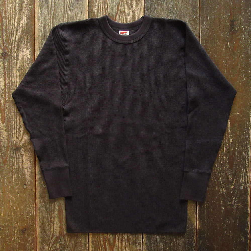 FREEWHEELERS◆HIGH NECKED THERMAL LONG SLEEVE SHIRT/長袖Tシャツ/S/コットン/KHK LONG NECKED THERMAL “U.S.N. SHIRT&frasl;長袖Tシャツ&frasl;S&frasl;コットン&frasl;KHK SON