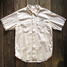 画像をギャラリービューアに読み込む, 【SUGAR CANE/シュガーケーン】COKE STRIPE WORK SHIRT with EMBROIDERED