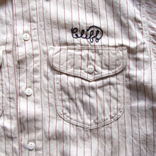 画像をギャラリービューアに読み込む, 【SUGAR CANE/シュガーケーン】COKE STRIPE WORK SHIRT with EMBROIDERED