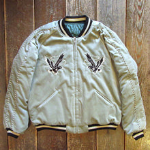画像をギャラリービューアに読み込む, 【TAILOR TOYO/テーラー東洋】Mid 1950s Style Velveteen Souvenir Jacket “BLACK EAGLE” × “JAPAN MAP”