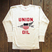 画像をギャラリービューアに読み込む, 【FREEWHEELERS/フリーホイーラーズ】“UNION OIL” CREW NECKED THERMAL LONG SLEEVE SHIRT IVORY