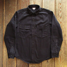 画像をギャラリービューアに読み込む, 【FREEWHEELERS/フリーホイーラーズ】“Gemsa” WORK SHIRT JET BLACK