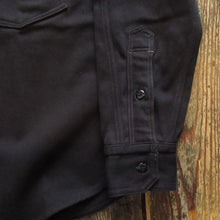 画像をギャラリービューアに読み込む, 【FREEWHEELERS/フリーホイーラーズ】“Gemsa” WORK SHIRT JET BLACK