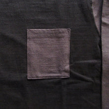 画像をギャラリービューアに読み込む, 【WESTRIDE/ウエストライド】TWO TONE VINTAGE POCKET LONG TEE BLK/CHCL