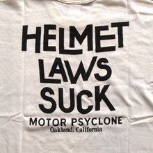 画像をギャラリービューアに読み込む, 【FREEWHEELERS/フリーホイーラーズ】“HELMET LAWS SUCK” OFF-WHITE