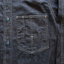 画像をギャラリービューアに読み込む, 【FREEWHEELERS/フリーホイーラーズ】“Blystone” MECHANIC SHIRT 8oz INDIGO DENIM