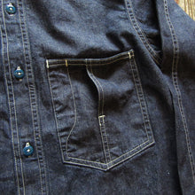 画像をギャラリービューアに読み込む, 【FREEWHEELERS/フリーホイーラーズ】“Blystone” MECHANIC SHIRT 8oz INDIGO DENIM