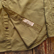 画像をギャラリービューアに読み込む, 【FREEWHEELERS/フリーホイーラーズ】“Blystone” MECHANIC SHIRT LIGHT KHAKI OLIVE