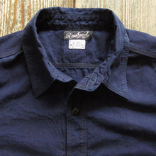 画像をギャラリービューアに読み込む, 【FREEWHEELERS/フリーホイーラーズ】“Peace Valley” SHORT SLEEVE SHIRT NAVY
