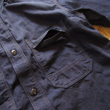 画像をギャラリービューアに読み込む, 【FREEWHEELERS/フリーホイーラーズ】“Peace Valley” SHORT SLEEVE SHIRT NAVY