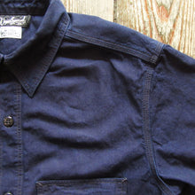 画像をギャラリービューアに読み込む, 【FREEWHEELERS/フリーホイーラーズ】“Peace Valley” SHORT SLEEVE SHIRT NAVY