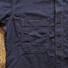 画像をギャラリービューアに読み込む, 【FREEWHEELERS/フリーホイーラーズ】“Peace Valley” SHORT SLEEVE SHIRT NAVY