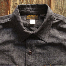 画像をギャラリービューアに読み込む, 【FREEWHEELERS/フリーホイーラーズ】"Neal" SHIRT BLACK PEPPER CHAMBRAY